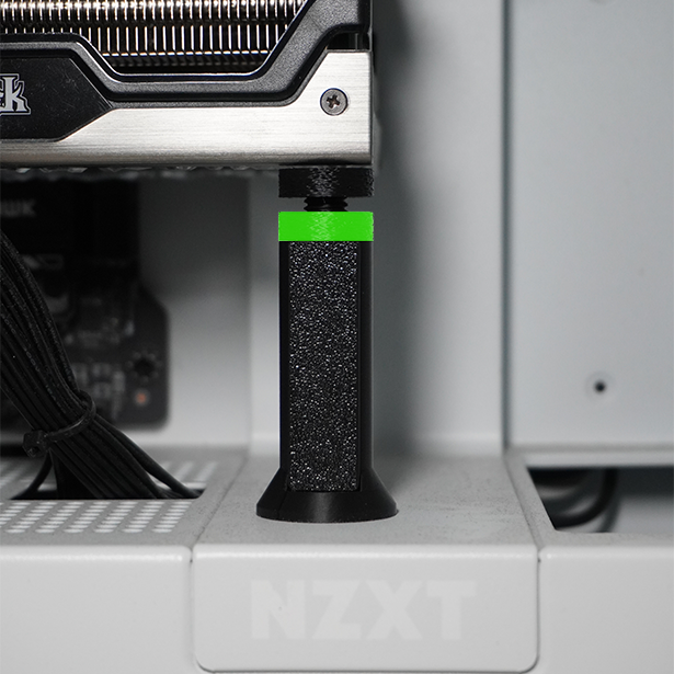 Podpórka do karty graficznej EDGE BLACK/GREEN