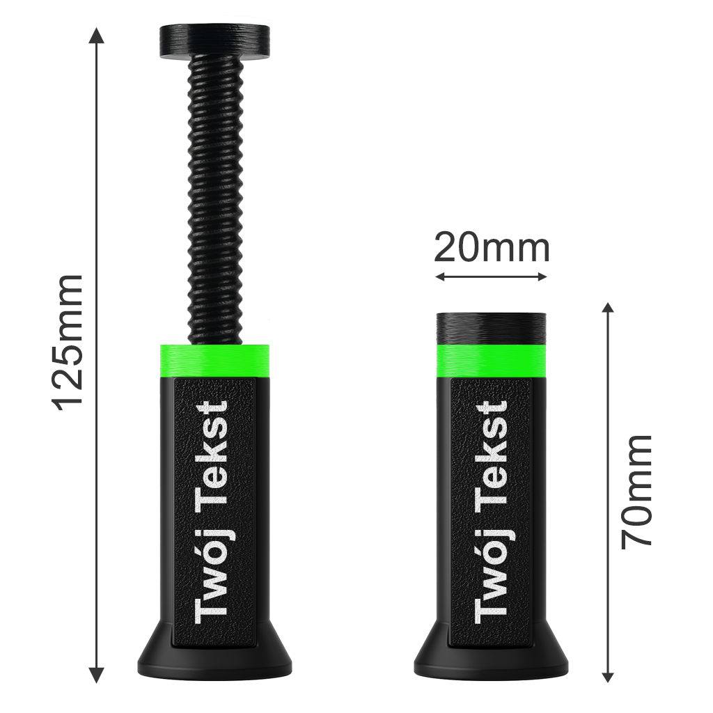 Personalizowana magnetyczna podpórka do karty graficznej EDGE BLACK/GREEN CUSTOM