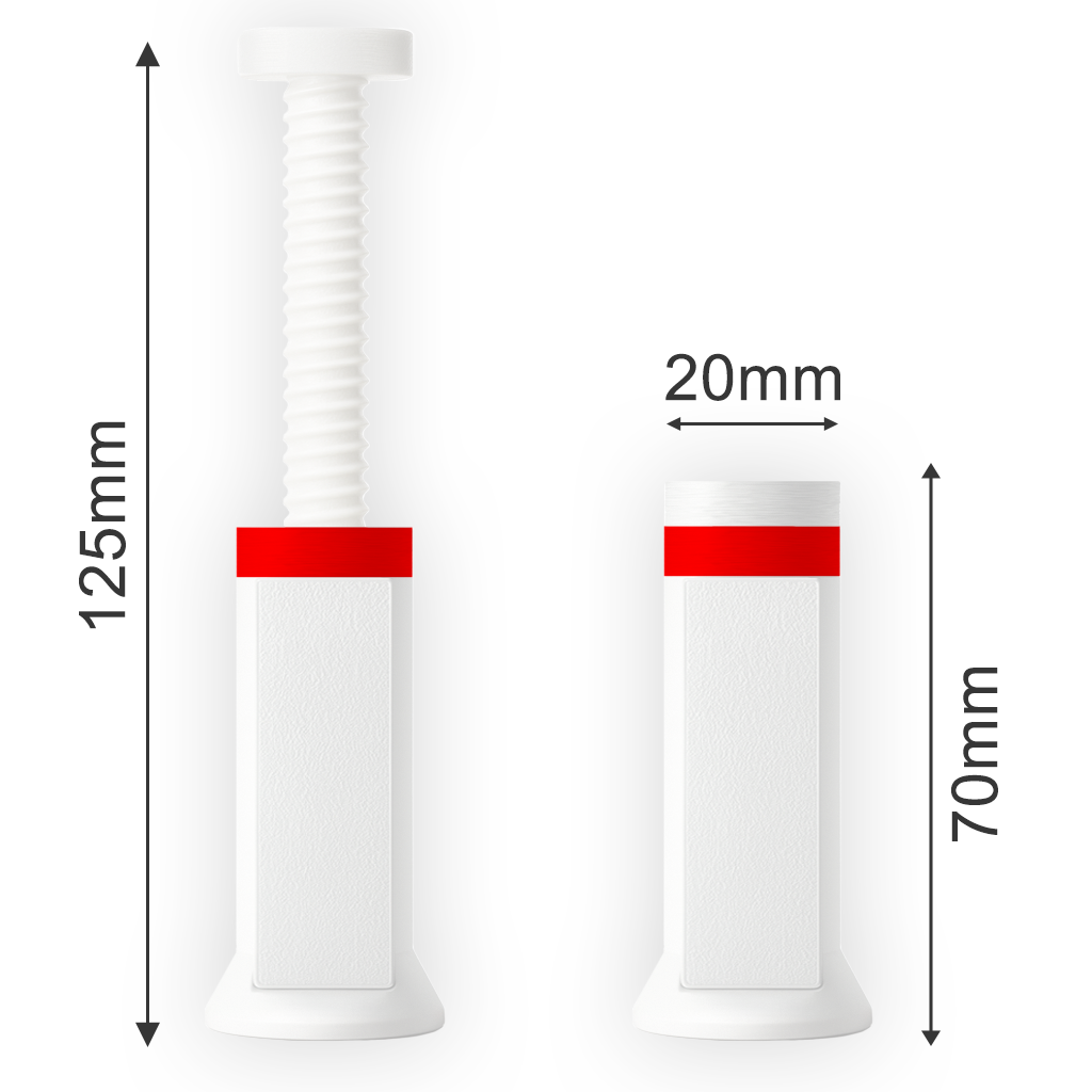 Podpórka do karty graficznej EDGE WHITE/RED