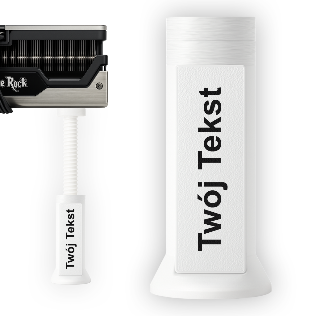 Personalizowana podpórka do karty graficznej EDGE WHITE CUSTOM